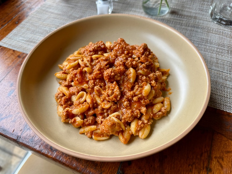 Malloreddus con Salsiccia — Sardinian gnocchi with pork sausage ragu